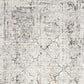 HomeRoots 5' x 8' Gray and Ivory Abstract Distressed Area Rug