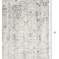 HomeRoots 5' x 8' Gray and Ivory Abstract Distressed Area Rug