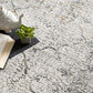 HomeRoots 5' x 8' Gray and Ivory Abstract Distressed Area Rug