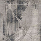 HomeRoots 5 x 8' Grey Machine Woven Abstract Geometric Indoor Area Rug