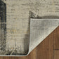 HomeRoots 5 x 8' Grey Machine Woven Abstract Geometric Indoor Area Rug
