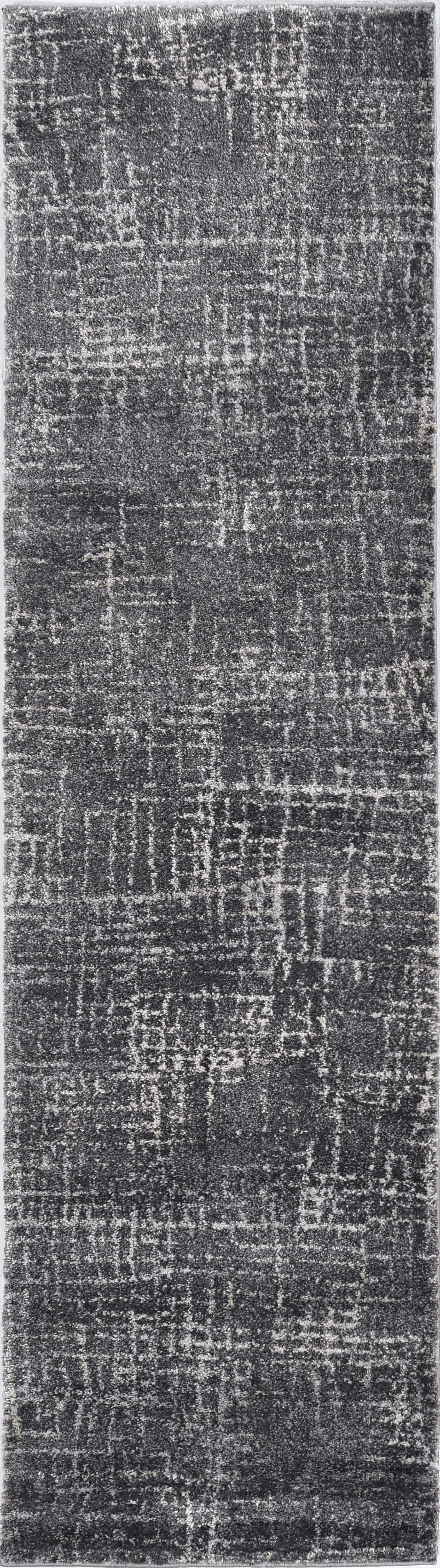 HomeRoots 5' x 8' Grey Machine Woven Abstract Scratch Indoor Area Rug