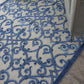 HomeRoots 5’ x 8’ Indoor Outdoor Area Rug With Gray and Blue Finish