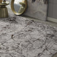 HomeRoots 5' x 8' Ivory Grey Machine Woven Abstract Vermicular Indoor Area Rug