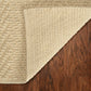 HomeRoots 5' x 8' Ivory Herringbone Hand Woven Jute Indoor Area Rug