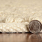 HomeRoots 5' x 8' Ivory Herringbone Hand Woven Jute Indoor Area Rug