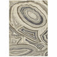 HomeRoots 5' x 8' Ivory and Gray Abstract Geometric Area Rug