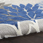 HomeRoots 5’ x 8’ Large Indoor Outdoor Area Rug With Blue Floral Finish