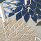 HomeRoots 5’ x 8’ Large Indoor Outdoor Area Rug With Blue Floral Finish