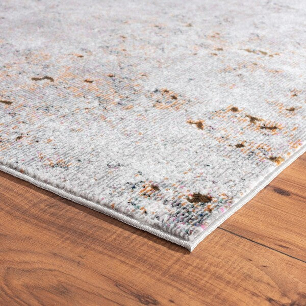 HomeRoots 5' x 8' Light Gray Modern Abstract Area Rug