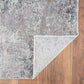 HomeRoots 5' x 8' Light Gray Modern Abstract Area Rug