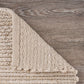HomeRoots 5' x 8' Natural Bleached Contemporary Area Rug
