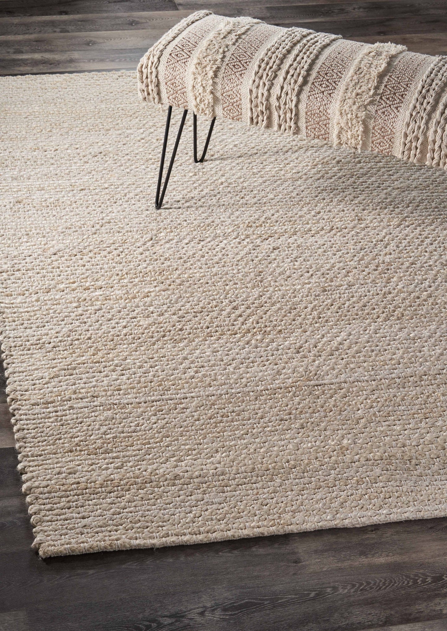 HomeRoots 5' x 8' Natural Bleached Contemporary Area Rug