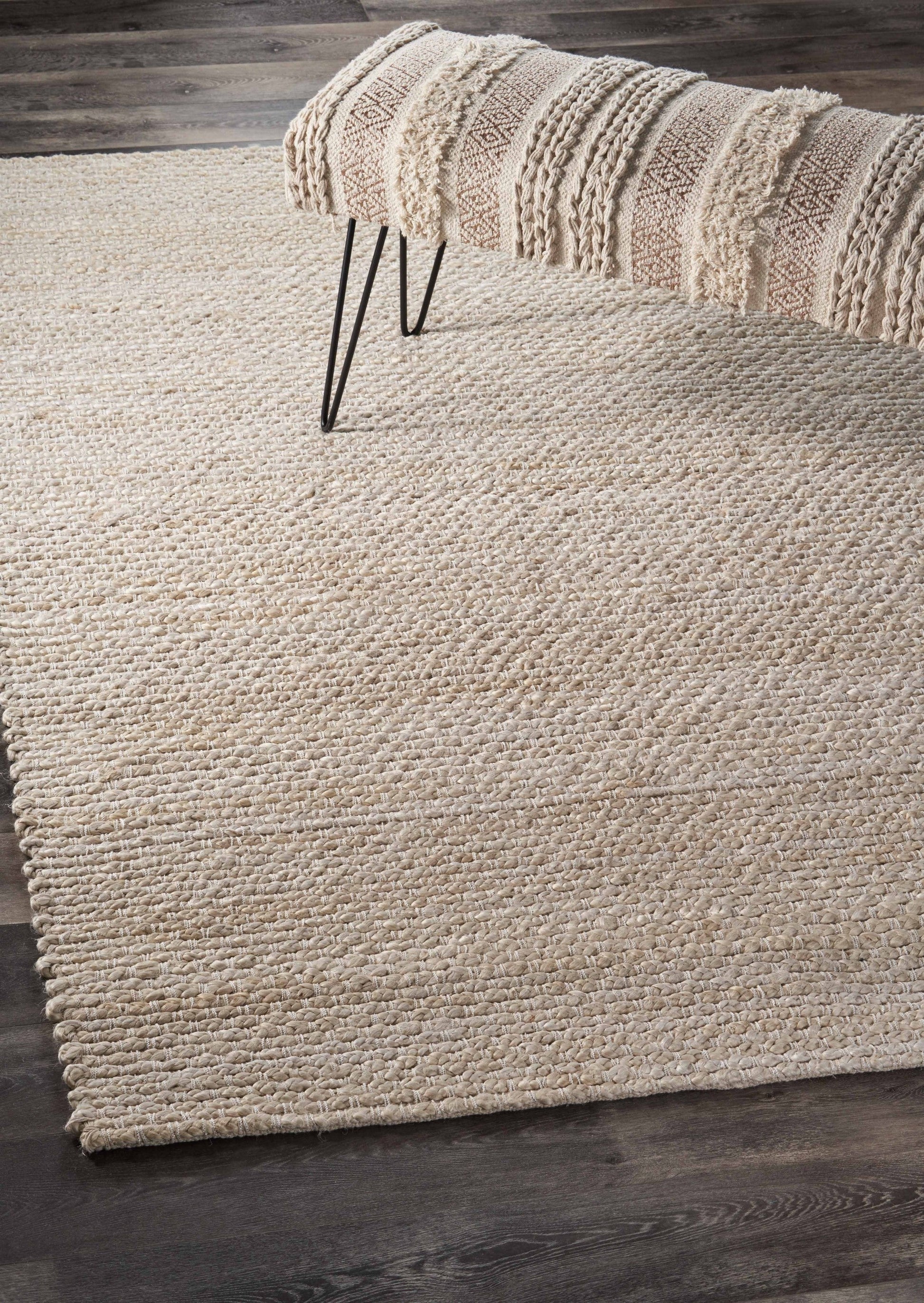 HomeRoots 5' x 8' Natural Bleached Contemporary Area Rug