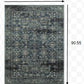 HomeRoots 5' x 8' Navy Beige Machine Woven Oriental Indoor Area Rug