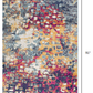HomeRoots 5’ x 8’ Painting Area Rug With Multicolored Abstract Finish