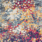 HomeRoots 5’ x 8’ Painting Area Rug With Multicolored Abstract Finish