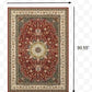 HomeRoots 5' x 8' Red Ivory Machine Woven Oriental Indoor Area Rug