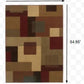 HomeRoots 5' x 8' Red and Tan Geometric Area Rug