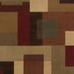 HomeRoots 5' x 8' Red and Tan Geometric Area Rug