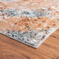HomeRoots 5' x 8' Rustic Brown Abstract Area Rug