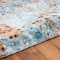 HomeRoots 5' x 8' Rustic Brown Abstract Area Rug
