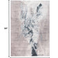 HomeRoots 5' x 8' Sand Abstract Splash Modern Area Rug