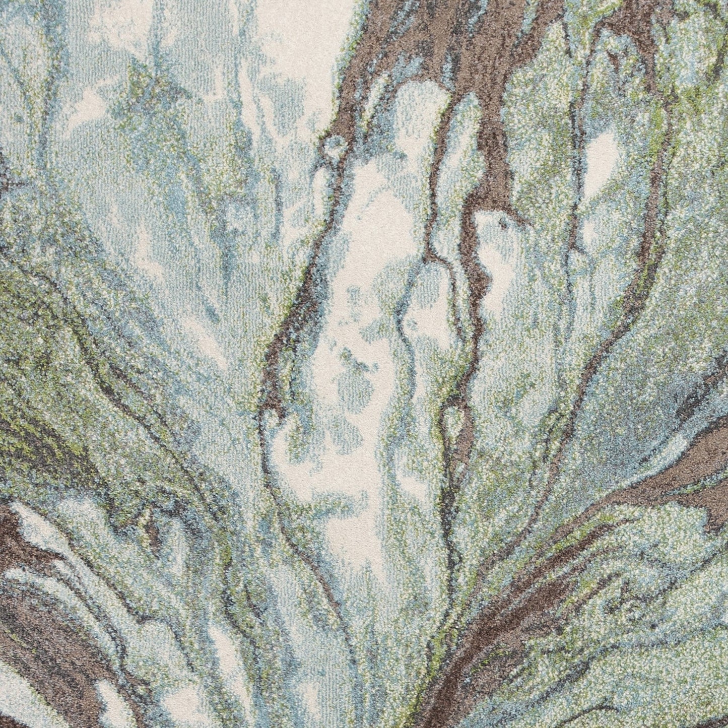 HomeRoots 5' x 8' Seafoam Watercolor Indoor Area Rug