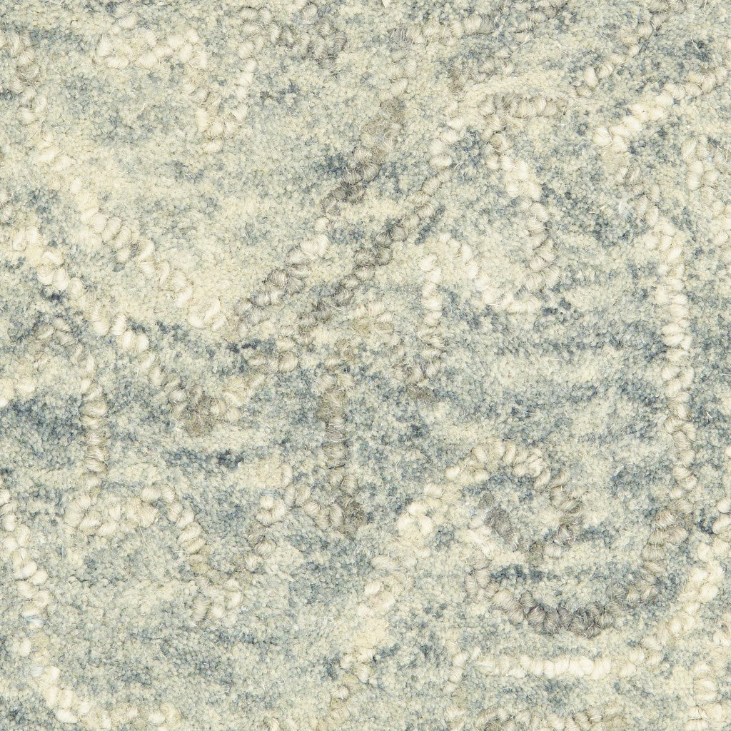 HomeRoots 5' x 8' Sky Blue Floral Paradise Area Rug