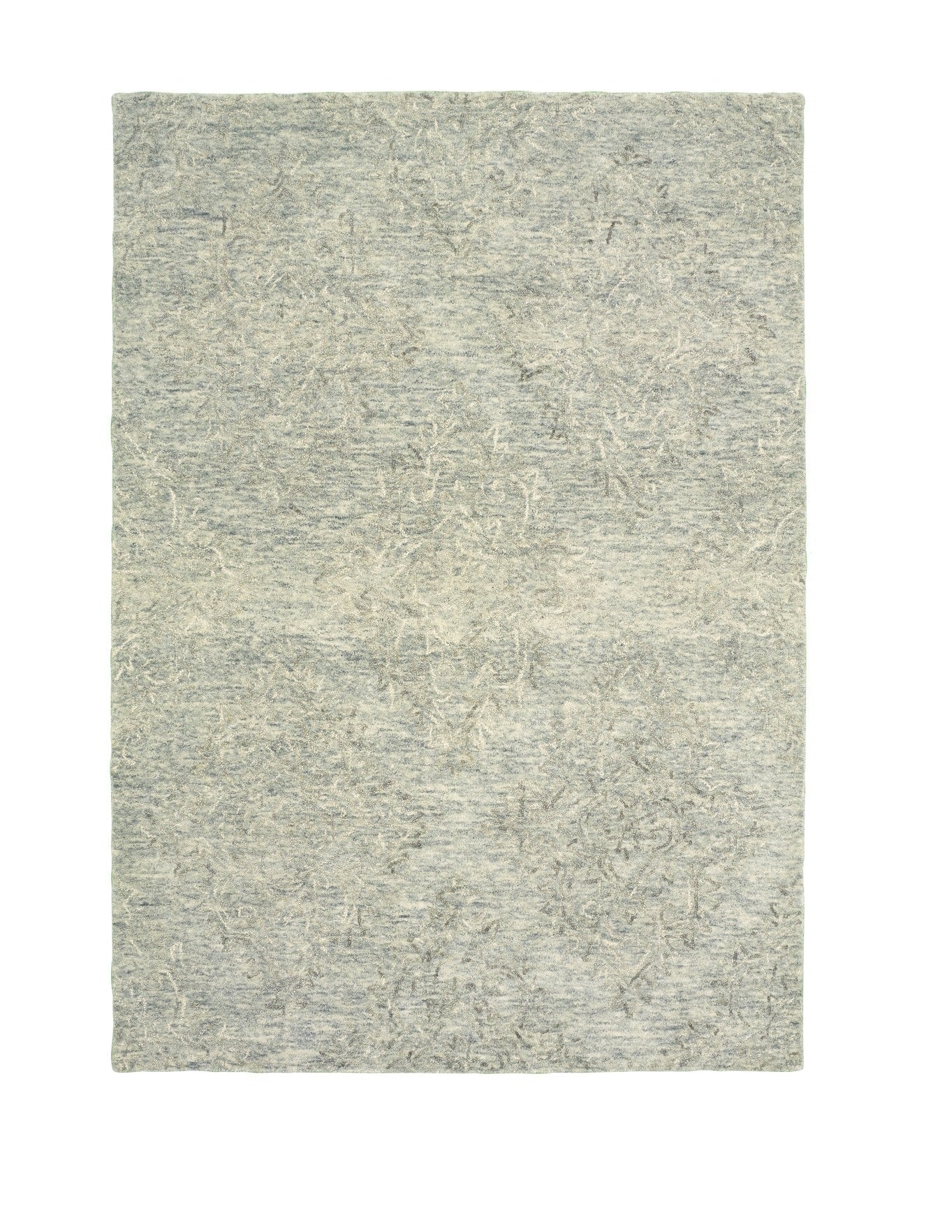 HomeRoots 5' x 8' Sky Blue Floral Paradise Area Rug