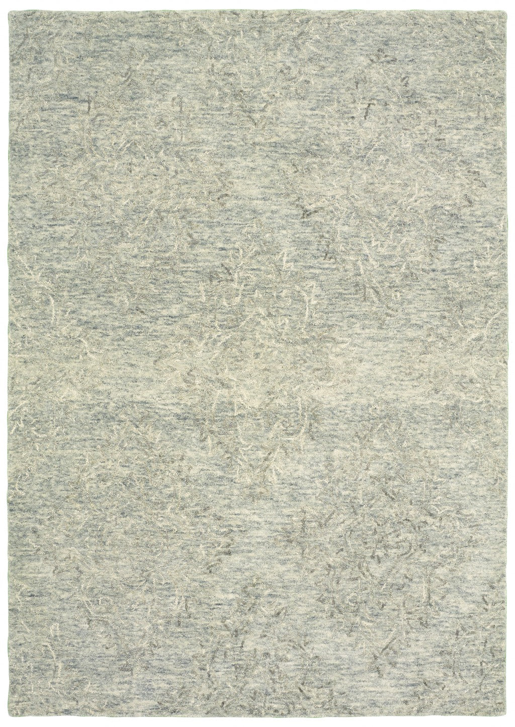 HomeRoots 5' x 8' Sky Blue Floral Paradise Area Rug