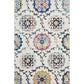 HomeRoots 5' x 8' White Floral Quatrefoil Area Rug