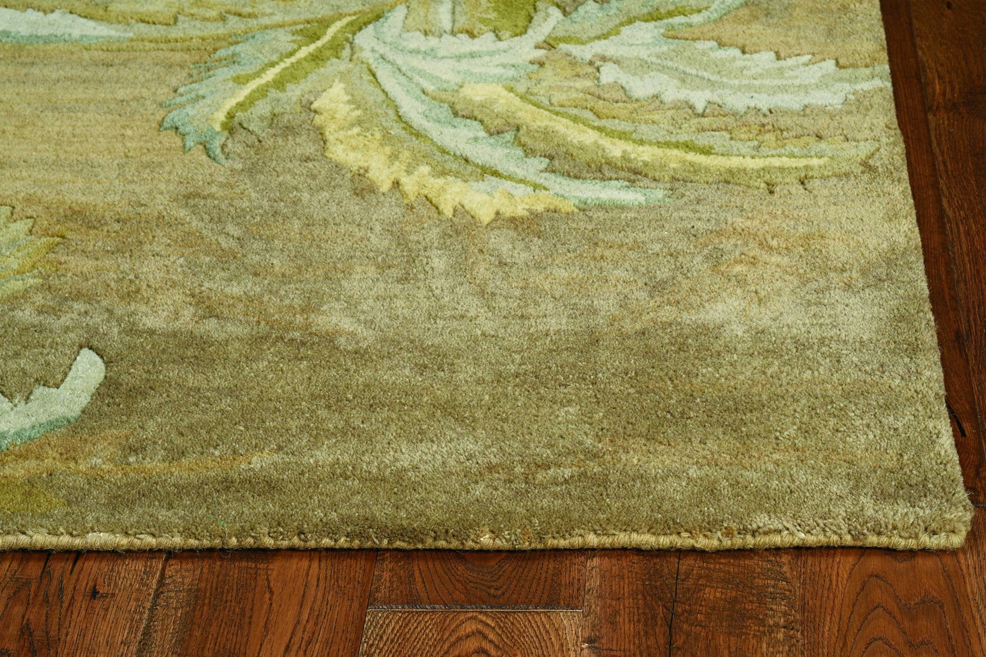 HomeRoots 5' x 8' Wool Moss Area Rug