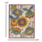 HomeRoots 5’ x 8' Yellow and Ivory Indoor Outdoor Area Rug