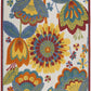 HomeRoots 5’ x 8' Yellow and Ivory Indoor Outdoor Area Rug