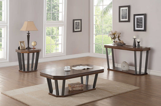 HomeRoots 50" x 28" x 18" Poplar Coffee Table in Tobacco Finish