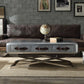 HomeRoots 51' x 33' x 19' Aluminum Coffee Table