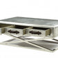 HomeRoots 51' x 33' x 19' Aluminum Coffee Table