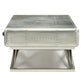 HomeRoots 51' x 33' x 19' Aluminum Coffee Table