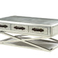 HomeRoots 51' x 33' x 19' Aluminum Coffee Table