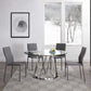 HomeRoots 51 x 51 x 29 Clear Glass Round Dining Table
