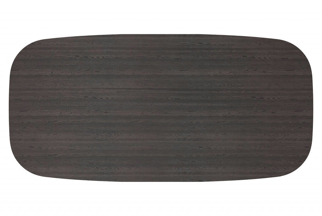 HomeRoots 52" Mod Scandi Wood Coffee Table in Black Finish