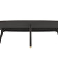 HomeRoots 52" Mod Scandi Wood Coffee Table in Black Finish