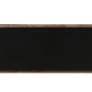HomeRoots 52" x 21" x 40" Brown Top Grain Leather And Aluminum Console Table