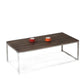 HomeRoots 52' x 24' x 17' Walnut Pvc Veneer Coffee Table