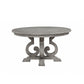 HomeRoots 54" x 54" x 30" Salvaged Natural Wood Polyresin Dining Table