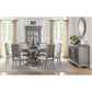 HomeRoots 54" x 54" x 30" Salvaged Natural Wood Polyresin Dining Table