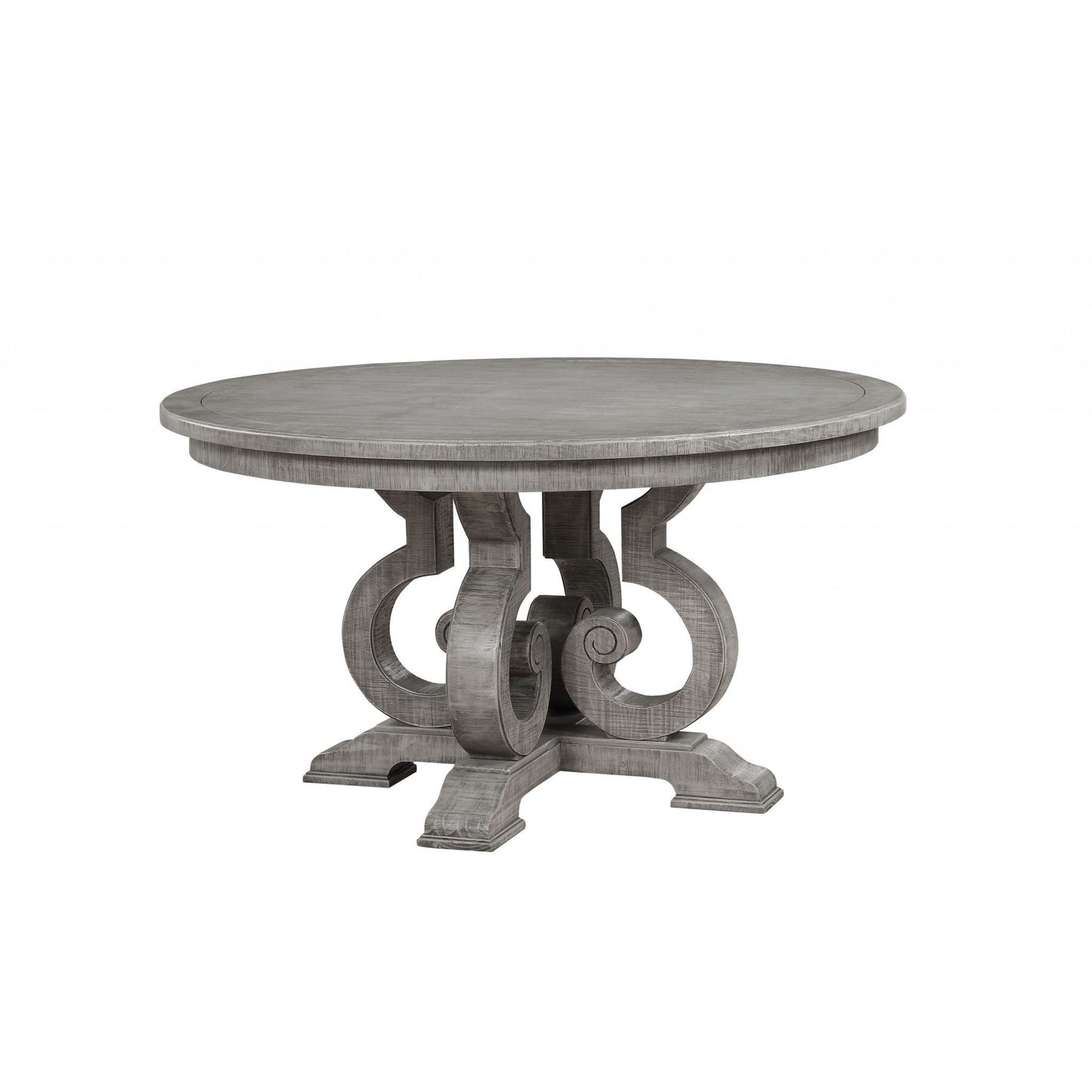 HomeRoots 54" x 54" x 30" Salvaged Natural Wood Polyresin Dining Table