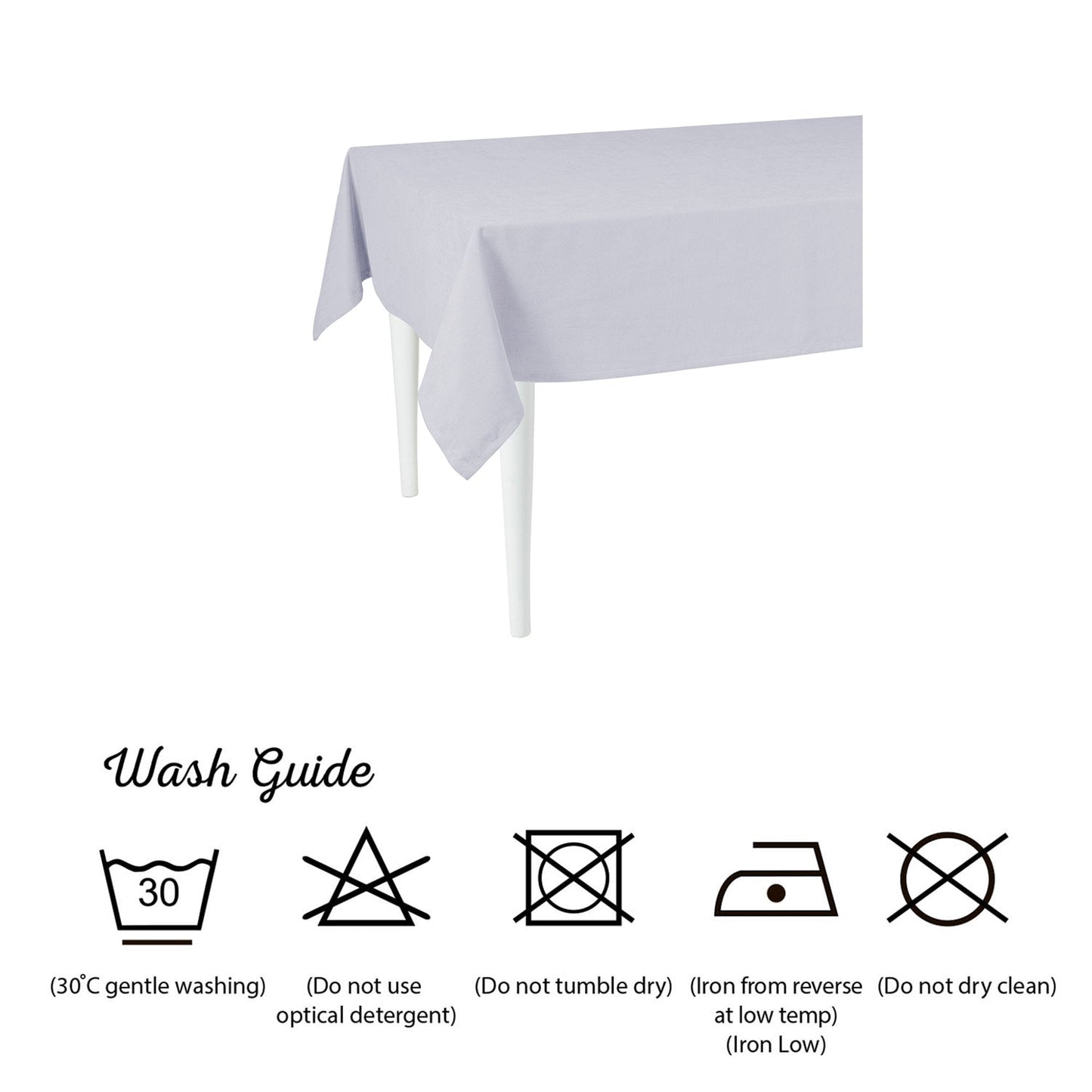 HomeRoots 55" Merry Christmas Square Tablecloth in Grey