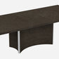HomeRoots 57" x 64.5" x 130.5" Gray Dining Table And 6-Piece Chair Set